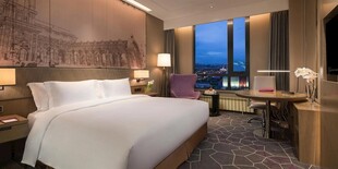 豪华舒适的酒店客房景观