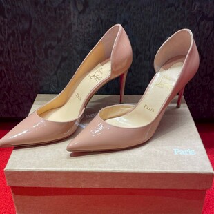 裸色尖头高跟时尚女鞋