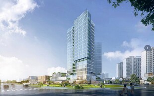 现代都市摩天大楼景观