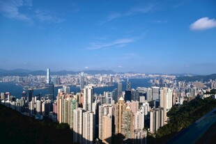 香港城市天际线美丽景观