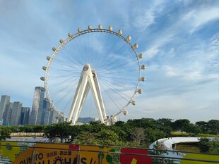 深圳前海摩天轮壮丽景观