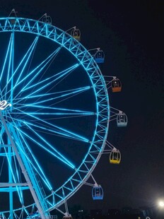 璀璨摩天轮夜景