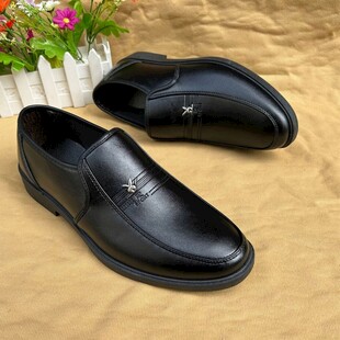 黑色简约男士皮鞋展示