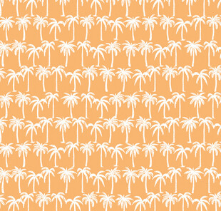 橙色背景椰子树图案纹理