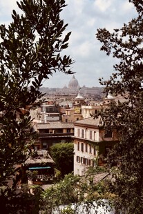 城市建筑与绿树景观