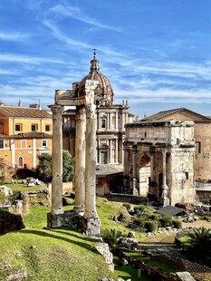 罗马古建筑遗址景观