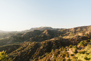 山间美景绿意盎然的山谷