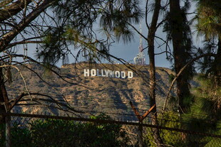 山林间隐约可见的文字