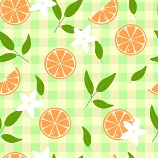 橙子格纹背景