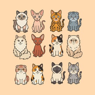 卡通猫咪合集