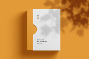 简约风格抽拉包装盒设计展示样机