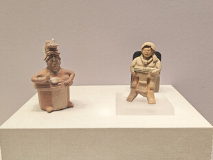 古代陶塑人物摆件