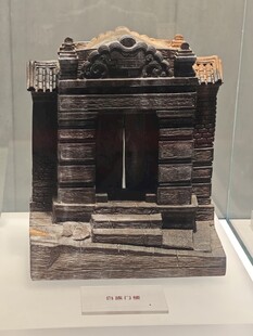 古代石质建筑模型展示