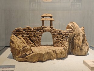 中式假山景观摆件模型