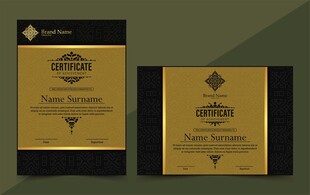 奢华金色包装酒标设计