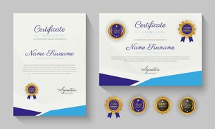 精美证书模板设计