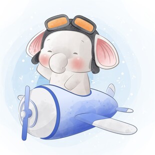 小飞象驾驶飞机欢乐启航