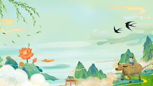 梦幻森林中的动物与美景