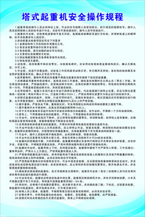 塔式起重机安全操作规程