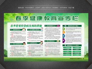 春季健康教育宣传栏