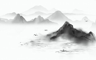 水墨山水背景
