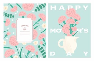 康乃馨贺卡