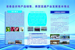 农产品商贸展板