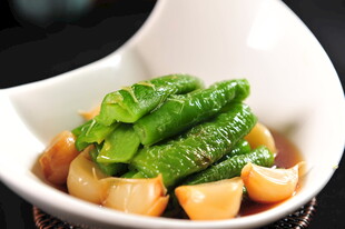 青椒拼糖蒜