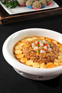 肉末蒸玉子豆腐
