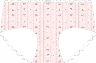 粉色花朵图案女士内裤