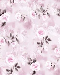 晕染花 数码印花