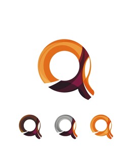 多彩创意放大镜标志设计