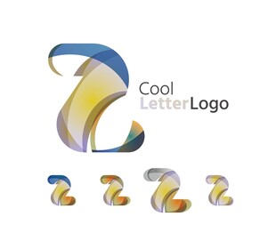 酷炫字母Z标志设计