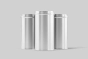 铝罐白色圆柱形金属容器展示样机