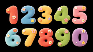 彩色数字集合