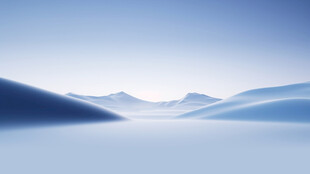 宁静山水间的缥缈景致