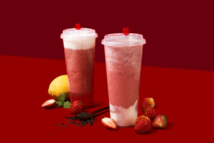 草莓冰饮