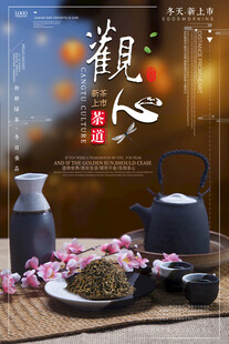 中式茶具与茶的雅致组合