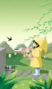 雨中漫步的温馨亲子时光