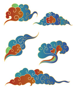 中式传统祥云图案集合