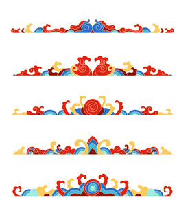 中式传统风格装饰花边图案