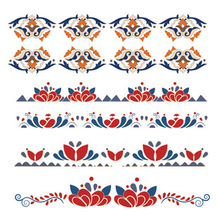 传统民族风花纹图案集