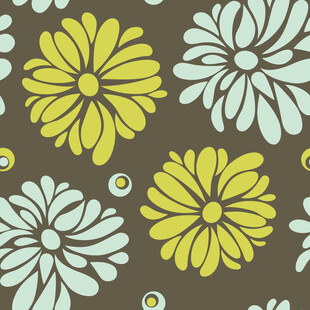 花卉图案背景清新淡雅