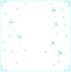 浅蓝色雪花装饰背景图
