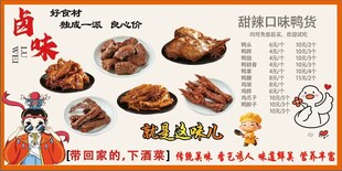 卤味美食菜单展示