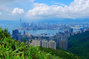香港城市风光俯瞰美景