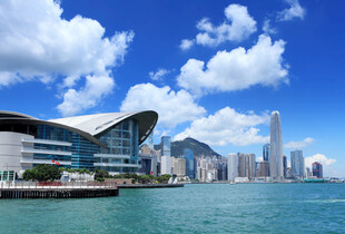 香港海滨现代建筑景观