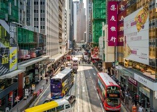 繁华都市街道景象