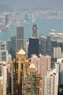 香港城市天际线繁华景观
