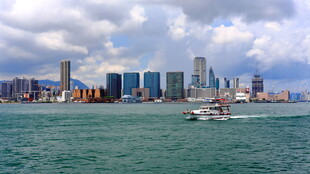 香港海滨城市风光